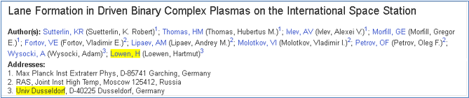 Beispiel für eine über den Autorennamen dem Fachbereich zugeordnete Publikation